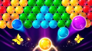 Colorful Butterfly Bubble Puzzle