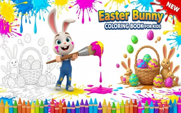Spring Bunny Color Workshop screenshot 1