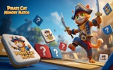 Pirate Cat Memory Match Online Game