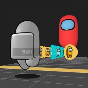 3D Among Us Rush Online Game