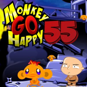 Monkey GO Happy Stage 55 Puzzle Game